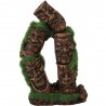 ZOLUX - Totem Kipouss 2 colunas - 7,7x5,6x13,8 cm - Decoração artificial forrada com sementes