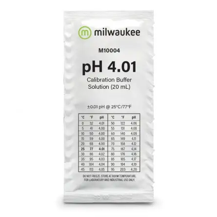 MILWAUKEE - solução de calibração pH 4,01 - 20ml