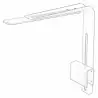 AQUA MEDIC - Aquarius plus holder BW - Support mural arrière pour les rampes LED « Aquarius plus » uniquement