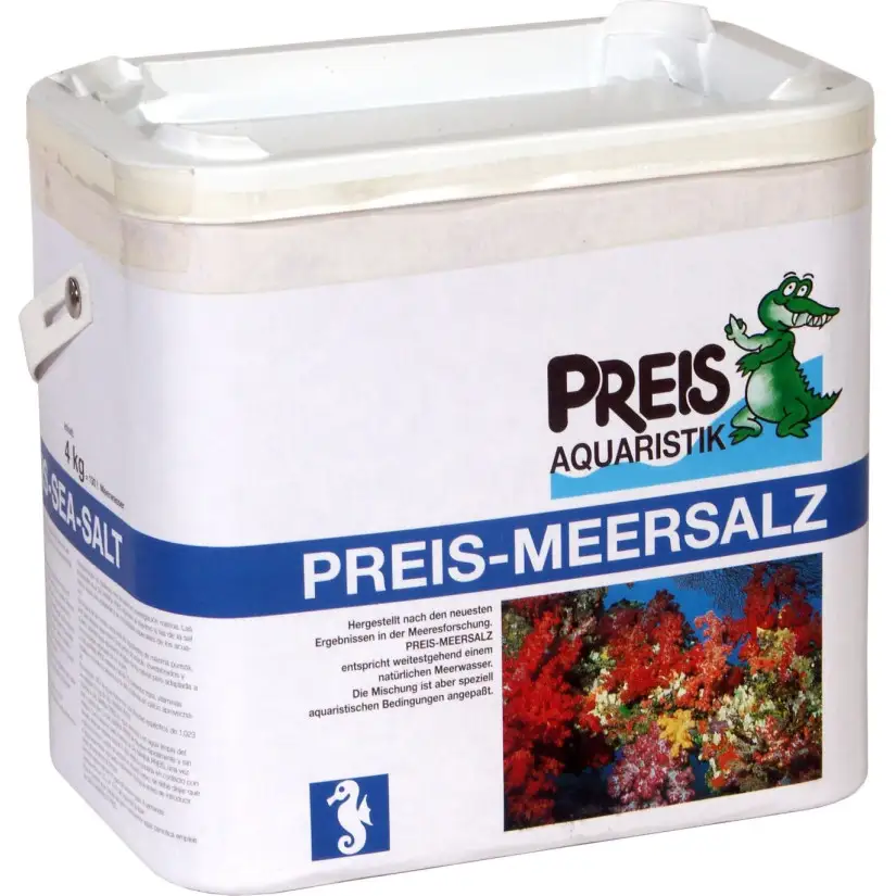 PREIS - Preis-Meersalz - 4kg - Sal marina para acuarios Preis Aquaristik - 1