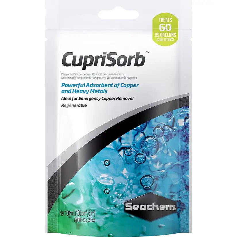 SEACHEM - Cuprisorb 100ml - Absorvente de cobre e metais pesados