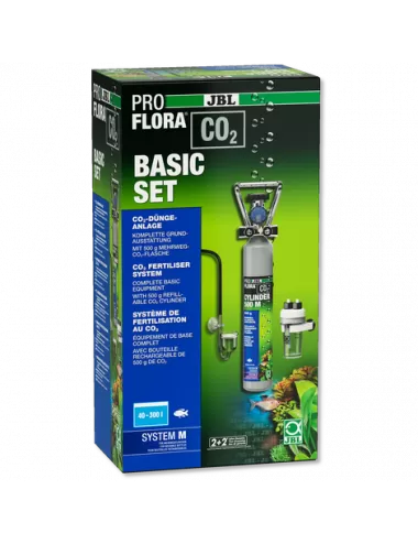 JBL - ProFlora CO² - Basic Set M - 40-300 L - Complete CO2 fertilization set  with refillable bottle