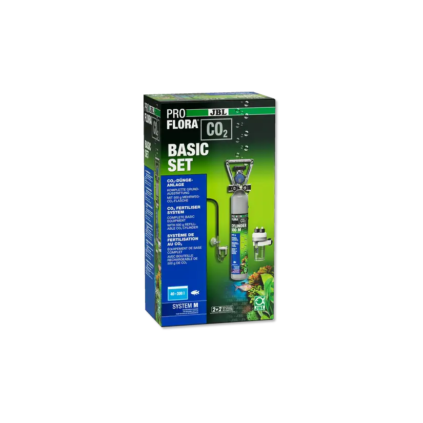 JBL - ProFlora CO² - Basic Set M - 40-300 L - Complete CO2 fertilization set with refillable bottle