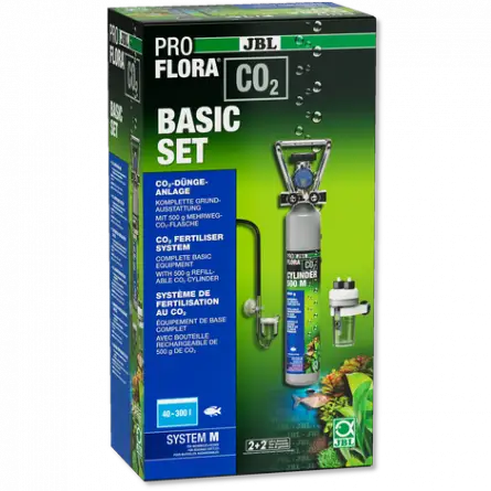 JBL - ProFlora CO² - Basic Set M - 40-300 L - Complete CO2 fertilization set with refillable bottle