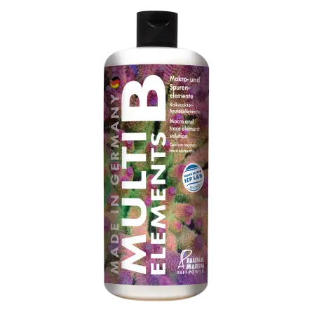 FAUNA MARIN - Multi Elements B - 500 ml - Mezcla de oligoelementos - Para la resistencia del tejido coralino