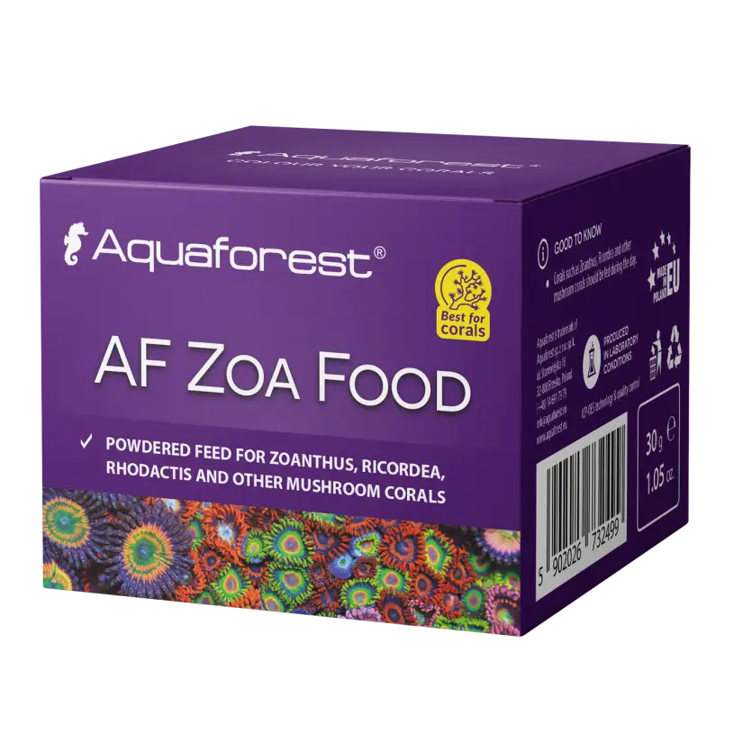 AQUAFOREST - AF Zoa Food - 30 G - Alimento em pó para Zoanthus, Ricordea, Rhodactis e outros corais cogumelos