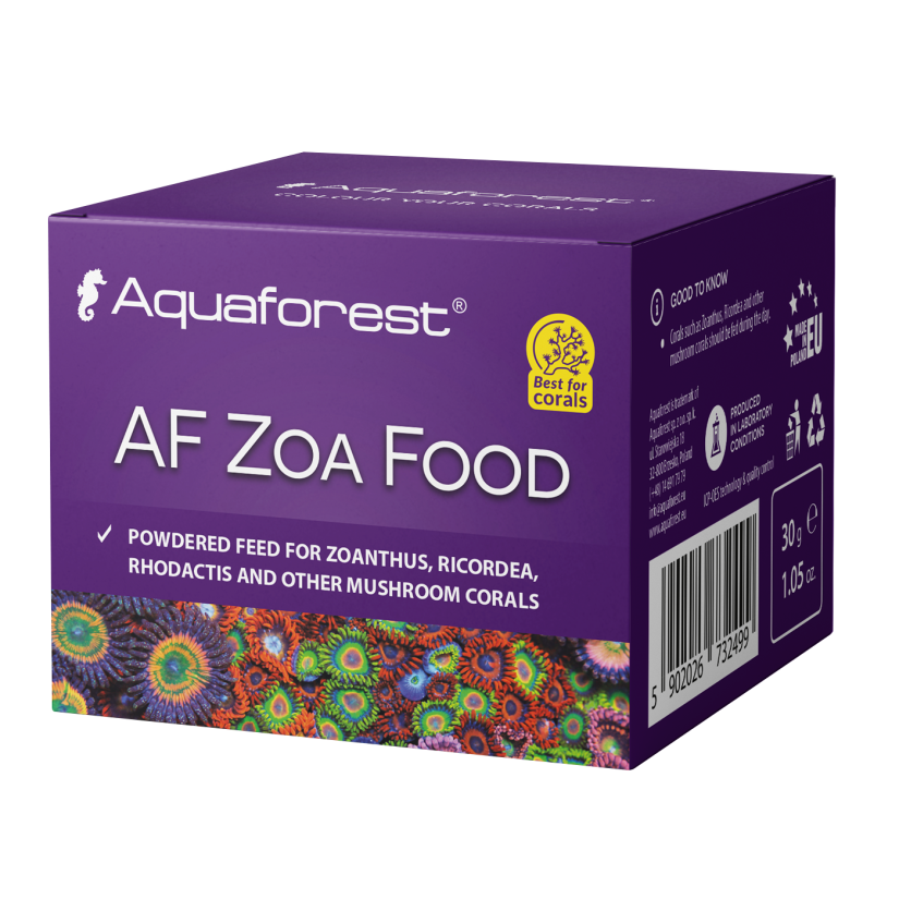 AQUAFOREST - AF Zoa Food - 30 G - Alimento en polvo para Zoanthus, Ricordea, Rhodactis y otros corales hongos