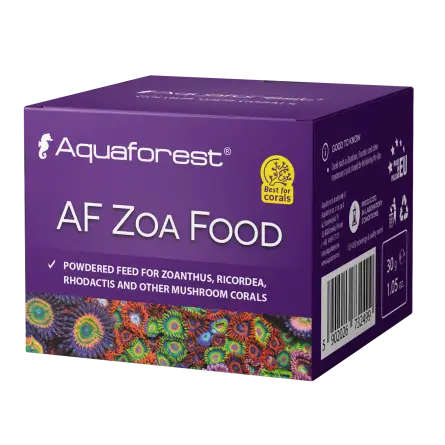 AQUAFOREST - AF Zoa Food - 30 G - Alimento em pó para Zoanthus, Ricordea, Rhodactis e outros corais cogumelos