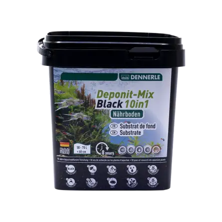 DENNERLE - Deponit-Mix Black 10IN1 - 2,4 kg - Črn mineralni hranilni substrat