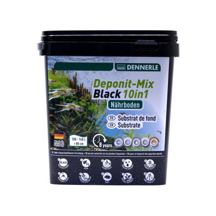 DENNERLE - Deponit-Mix Black 10IN1 - 4,8 kg - Črn mineralni hranilni substrat