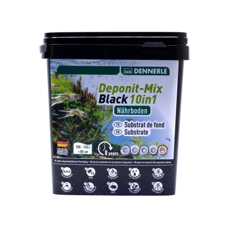 DENNERLE - Deponit-Mix Black 10IN1 - 4,8 kg - Črn mineralni hranilni substrat