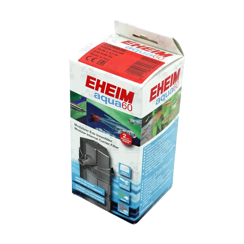 EHEIM - Aqua 60 - Filtro de canto interno para aquários até 60l