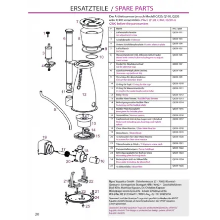 NYOS - Parafuso de titânio para Nyos Quantum 160 - ref: Q160-1021