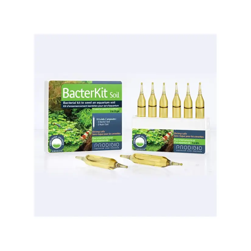 PRODIBIO - Bacterkit Bodem - 6 ampullen -Bacteriële zaaiset voor aquariumgrond