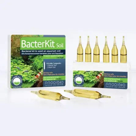 PRODIBIO - Bacterkit Soil - 6 ampolas - Kit de semeadura bacteriana para solo de aquário