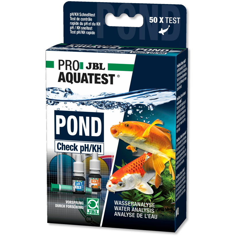 JBL - Pond Check pH und KH - 2x10 ml - Schneller pH- und KH-Test für Teiche