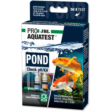 JBL - Pond Check pH e KH - 2x10 ml - Test rapido di pH e KH per laghetti