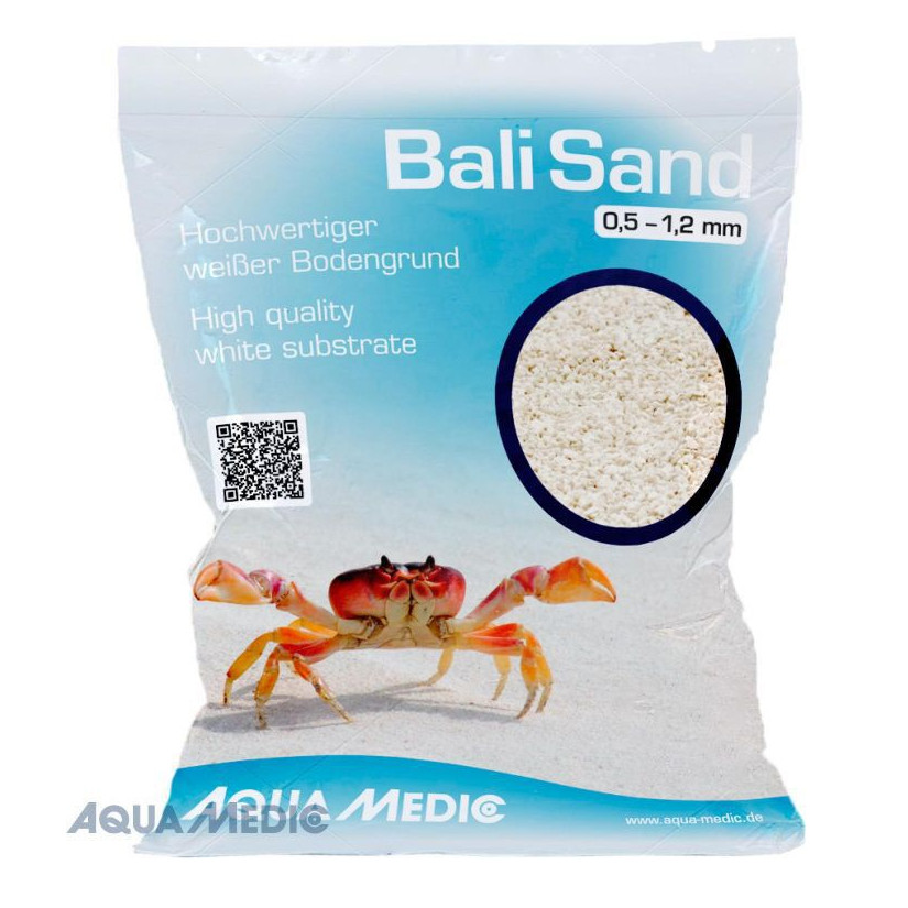 AQUA-MEDIC - Areia Bali - 0,5 - 1,2 mm - 10 kg - Areia calcária branca