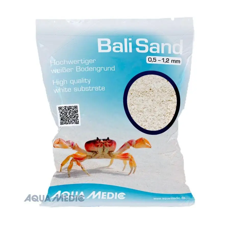 AQUA-MEDIC - Bali Sand - 0,5 - 1,2 mm - 10 kg - Beli apnenčasti pesek