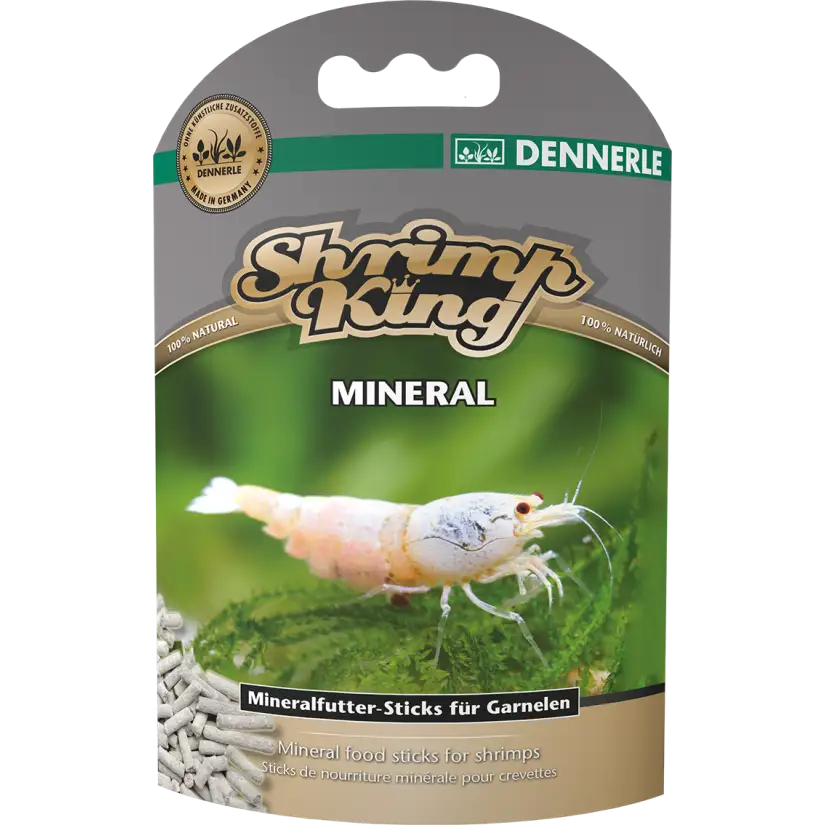 DENNERLE - Shrimp King - Mineral - 45 g - Alimento mineralizado para camarão