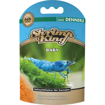 DENNERLE - Shrimp King - Baby - 35 g - Alimento per l'allevamento di gamberi neonati