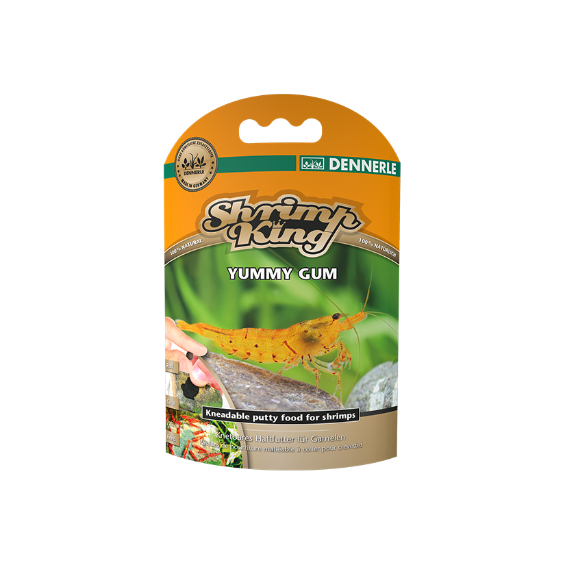 DENNERLE - Shrimp King - Gomme gustose - 55 g - Gomme alimentari aderenti per gamberetti