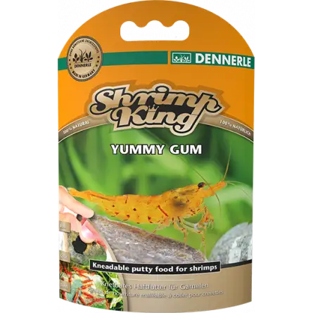 DENNERLE - Shrimp King - Gomme gustose - 55 g - Gomme alimentari aderenti per gamberetti