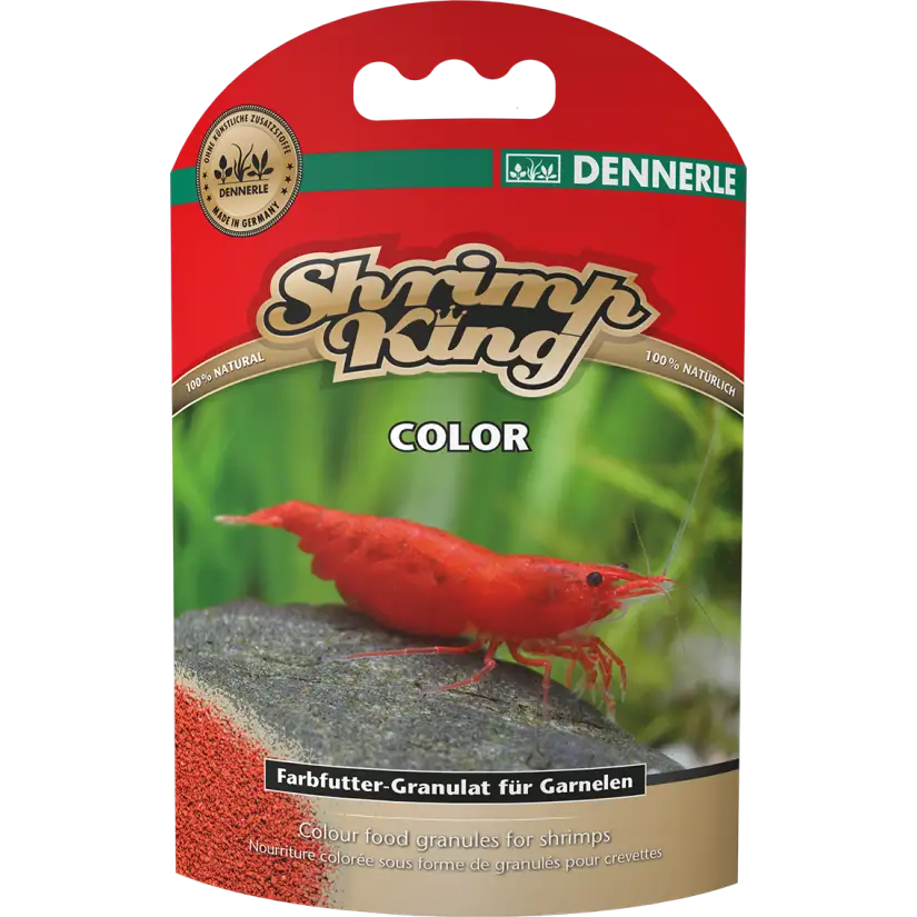 DENNERLE - Shrimp King - Barva - 35 g - Barvita hrana za kozice