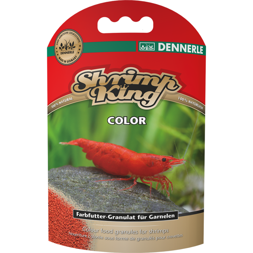 DENNERLE - Shrimp King - Kleur - 35 g - Kleurrijk garnalenvoer