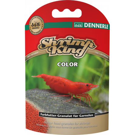 DENNERLE - Shrimp King - Color - 35 g - Comida coloreada para gambas