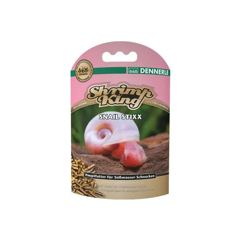 DENNERLE - Shrimp King - Snail Stixx - 45 g - Glavna hrana za polže