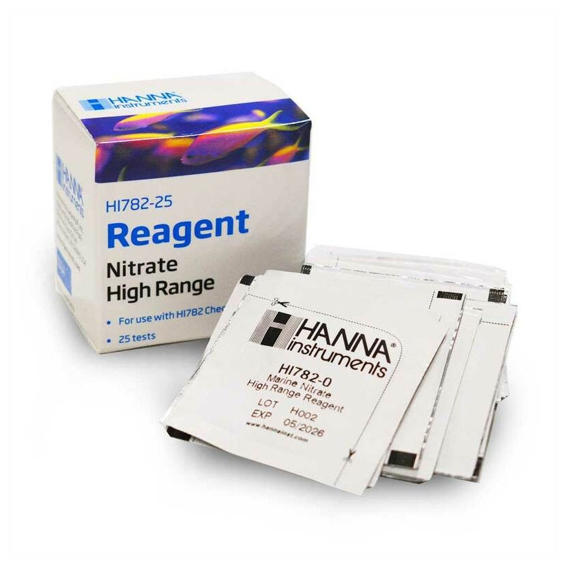 Hanna Instruments - Reagentes em pó para Checker Marine Nitrate (HI782) - 25 testes