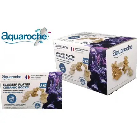 AQUAROCHE - Piatti Ecoreef - 2 kg - Ceramica impilabile