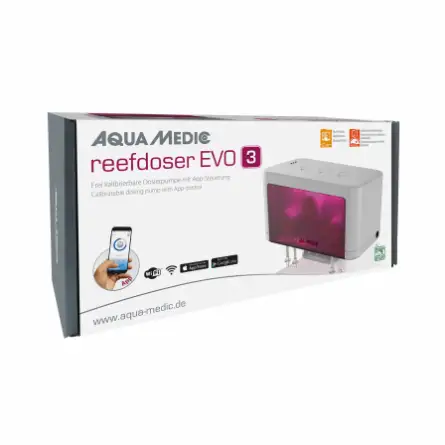 AQUA MEDIC - Reefdoser Evo 3 - 197x105 x127 mm - 3-Kopf-Dosierpumpe