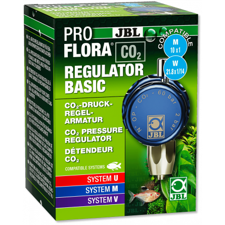 JBL - Proflora CO2 Regulator Basic - Regulador de CO2 para cilindros desechables