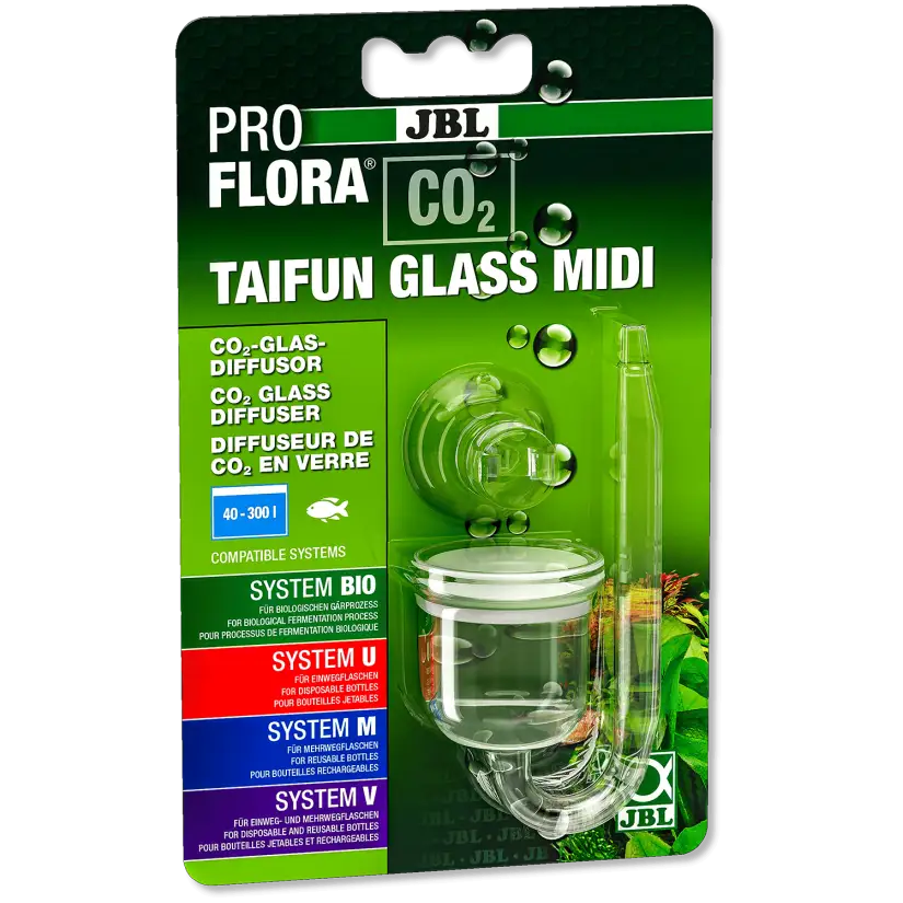 JBL - Proflora CO2 Taifun Glass Midi - Mini CO2 difuzor