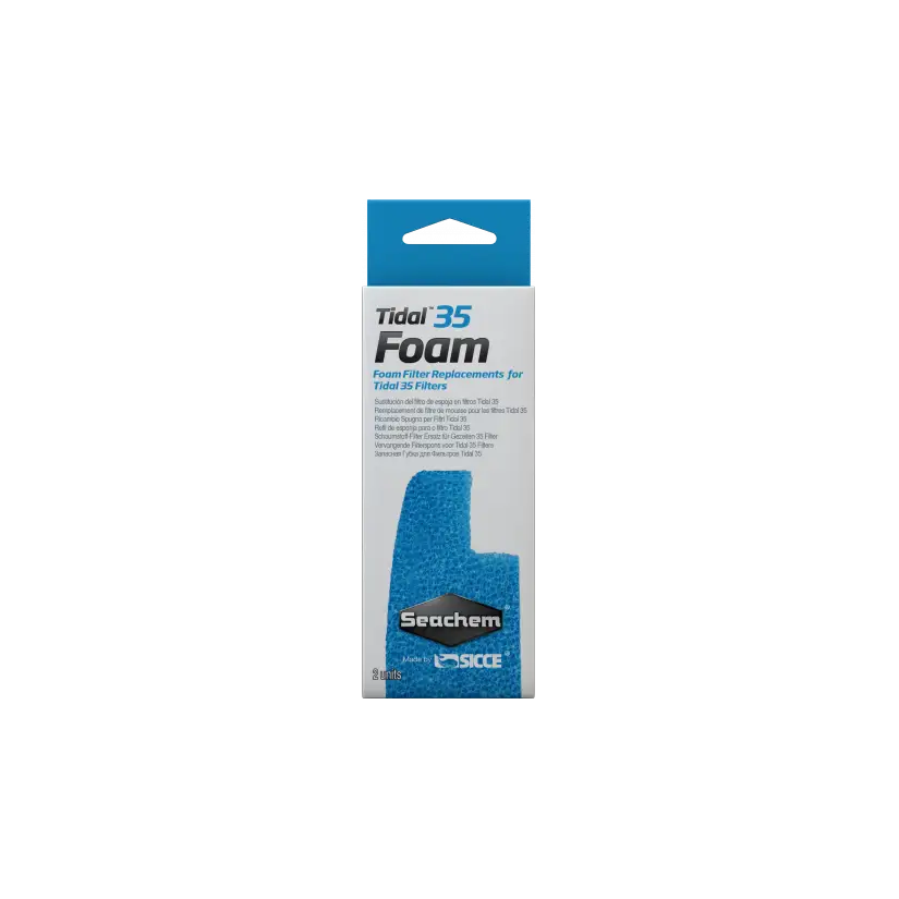 SEACHEM - Tidal 35 Foam - Filter foam - x 2 - For Tidal 35 filter