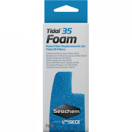 SEACHEM - Tidal 35 Foam - Filterschaum - x 2 - Für Tidal 35 Filter