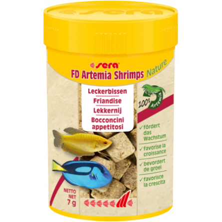 SERA - FD Artemia Shrimps Nature - 100ml - Snack per pesci d'acqua dolce e salata