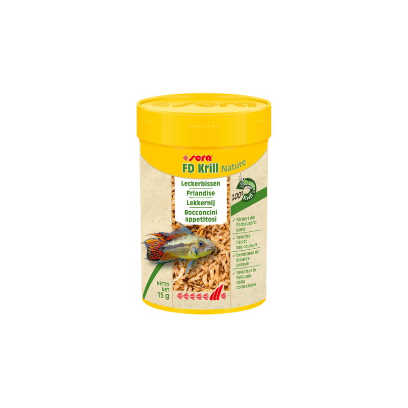 SERA - FD Krill nature - 250 ml - Tratamento para peixes de água salgada e doce