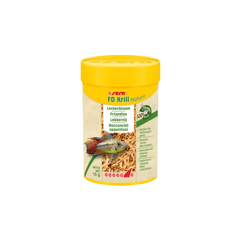 SERA - FD Krill nature - 250 ml - Tratamento para peixes de água salgada e doce