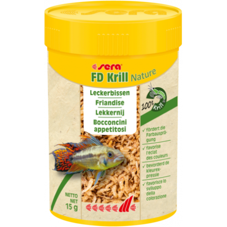 SERA - FD Krill nature - 250 ml - Tratamento para peixes de água salgada e doce