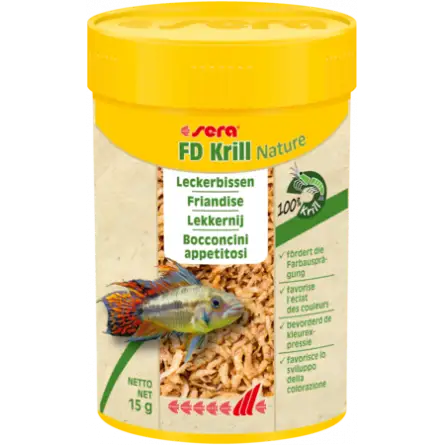 SERA - FD Krill nature - 250 ml - Tratamento para peixes de água salgada e doce