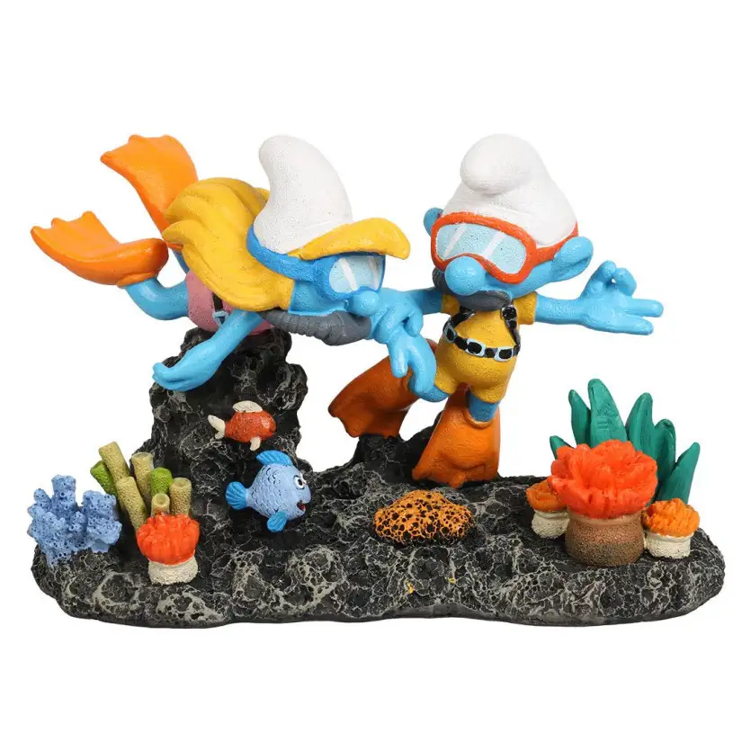 Aqua Della - Smurfs de mergulho - Multicolor - 14,8x7,3x9,6cm