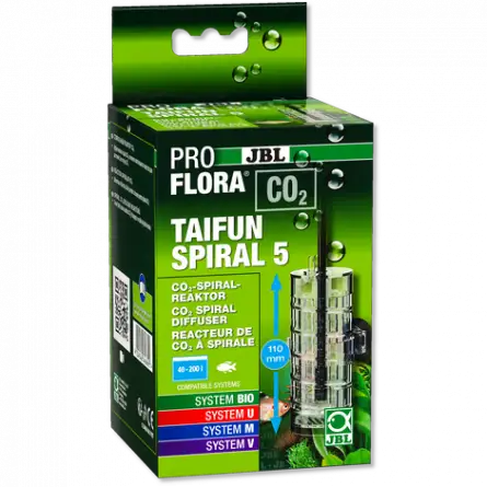 JBL - Proflora C0² - Taifun spiraal 5 - Uitbreidbare CO2-reactor