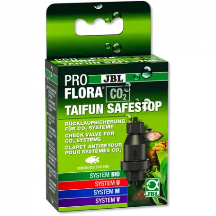 JBL - Proflora CO² - Taifun Safestop - Valvola di ritegno dell'acqua - Fertilizzazione con CO²