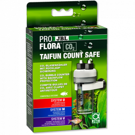 JBL - Proflora CO2 - Taifun Count Safe - CO² bellenteller - Met terugslagklep