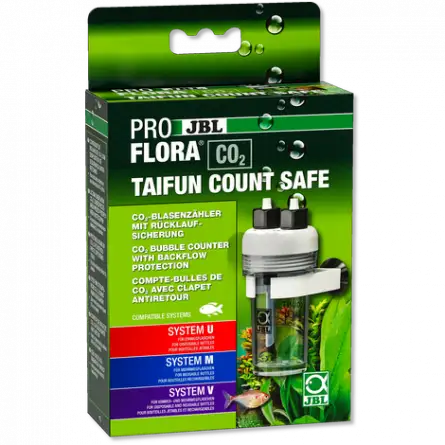 JBL - Proflora CO2 - Taifun Count Safe - CO²-Blasenzähler - Mit Rückschlagventil