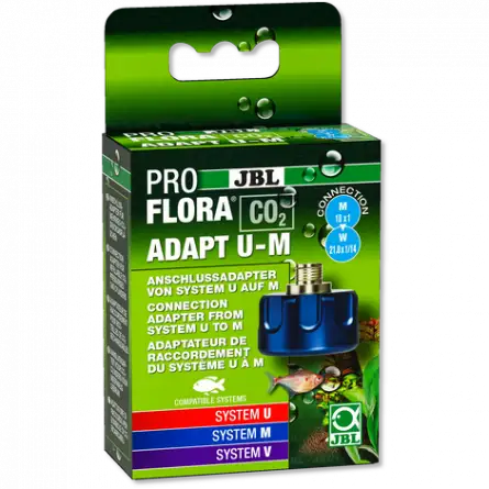 JBL - Proflora CO² - Adapt U-M - CO² adapter - Za pretvorbo iz plastenk za enkratno uporabo v plastenke za ponovno polnjenje