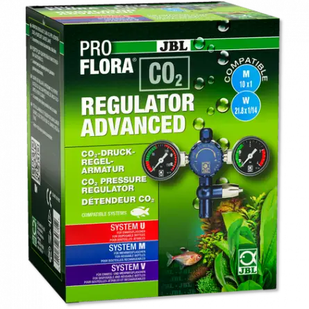 JBL - Proflora CO² - Regulador advanced - Regulador 2 manómetros - Para plantas de acuario